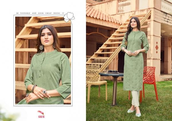 Kalaroop Ladlee Vol 3 Rayon Designer Long Kurti Collection